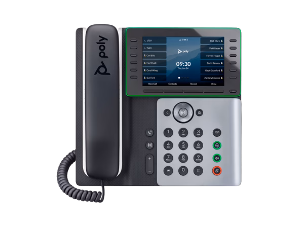HP Poly Edge E550 IP Desk Phone (PoE, Wi-Fi and Bluetooth)