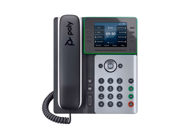 HP Poly Edge E350 IP Desk Phone (PoE, Wi-Fi and Bluetooth)